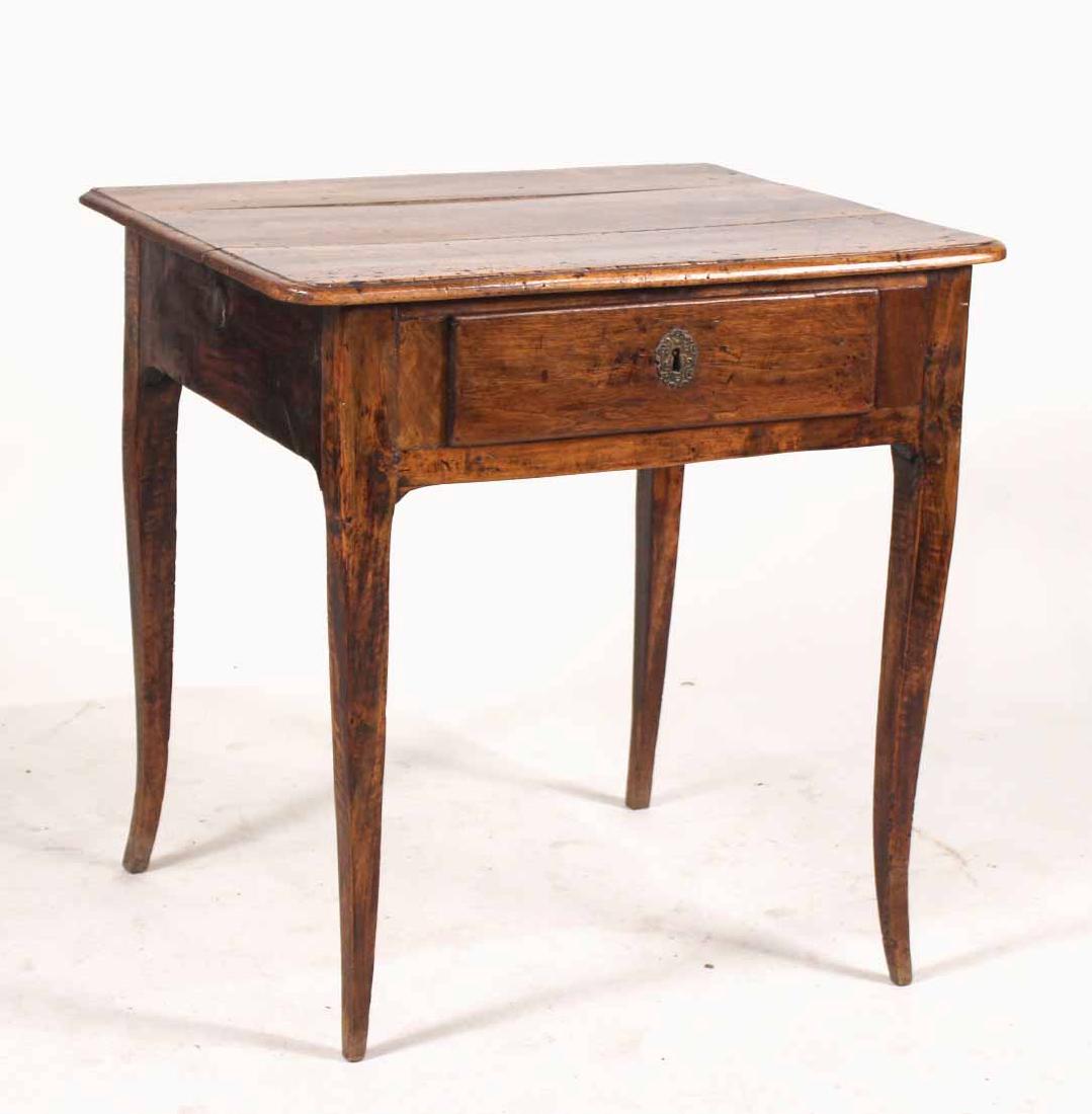 Louis XV Walnut One-Drawer Stand (1 of 8)