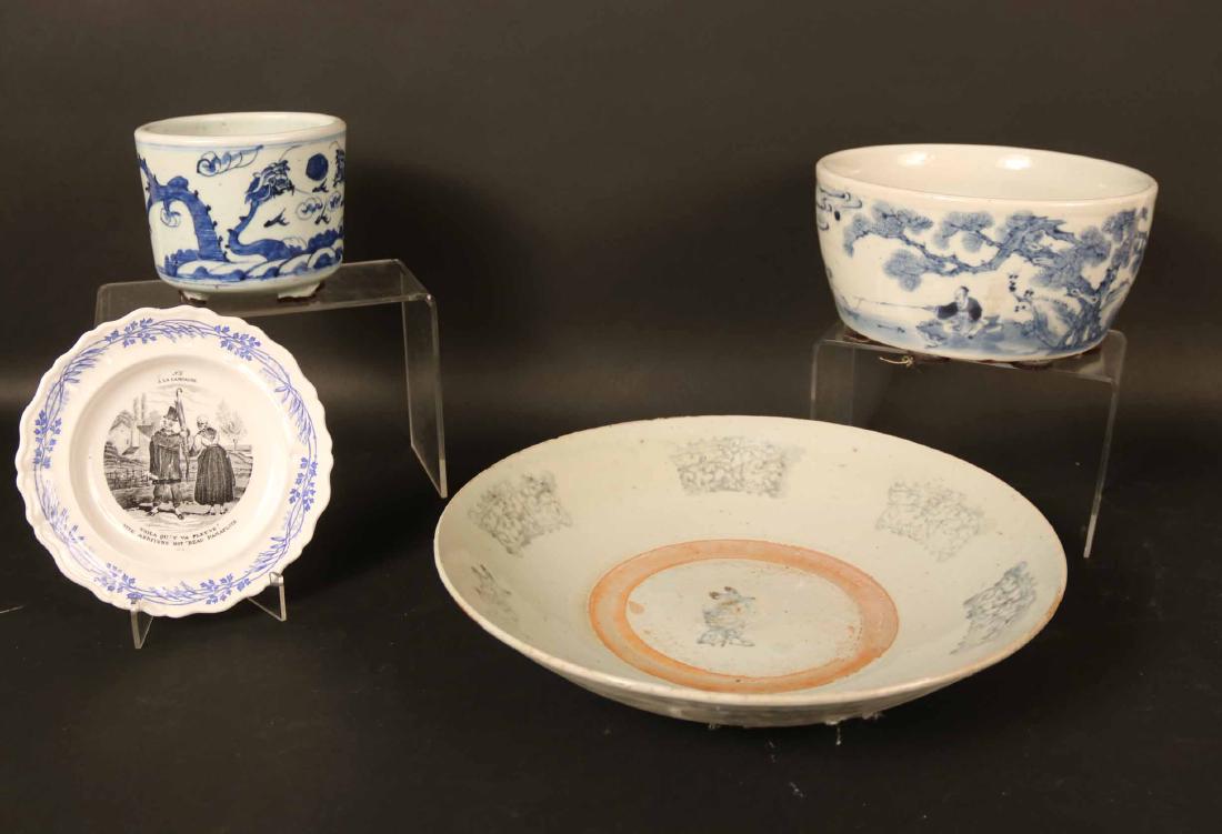 Two Chinese Blue and White Porcelain Bowls (1 of 9)