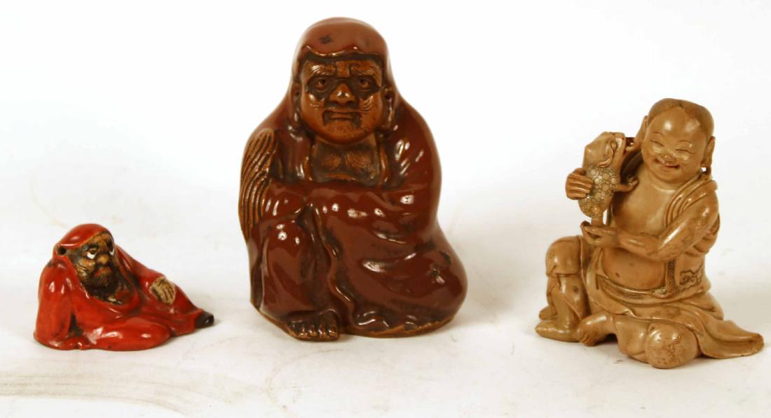 Two Asian Ceramic Cloaked Figures (1 of 10)