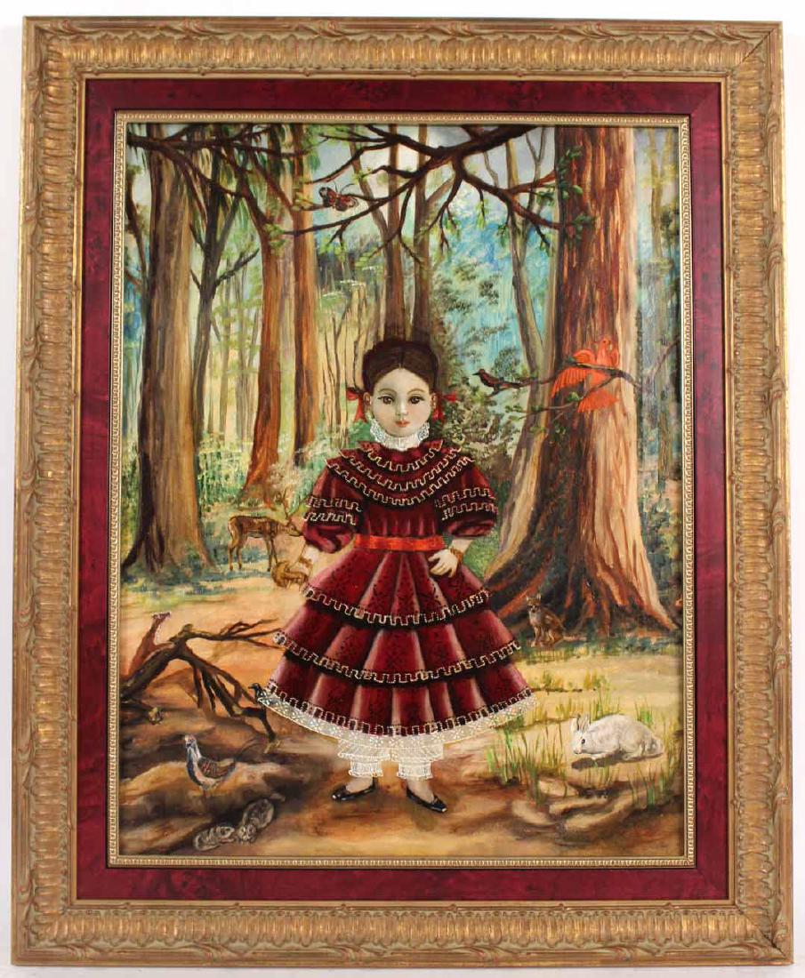 Oil on Canvas, Young Girl, Agapito Labios (1 of 8)