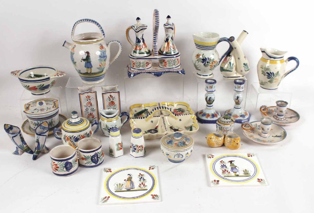 Large Group of Quimper Table Articles (1 of 9)