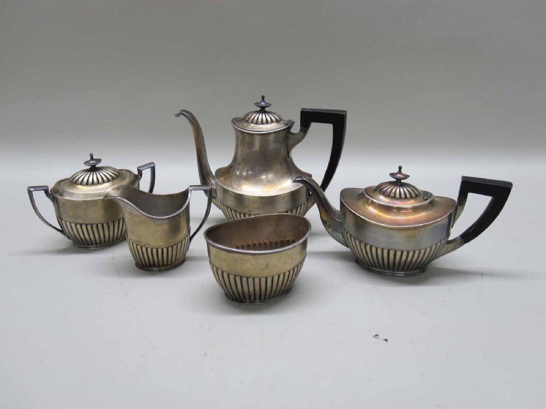 REED & BARTON SILVER PLATE FIVE PIECE TEA SERVICE (1 of 4)