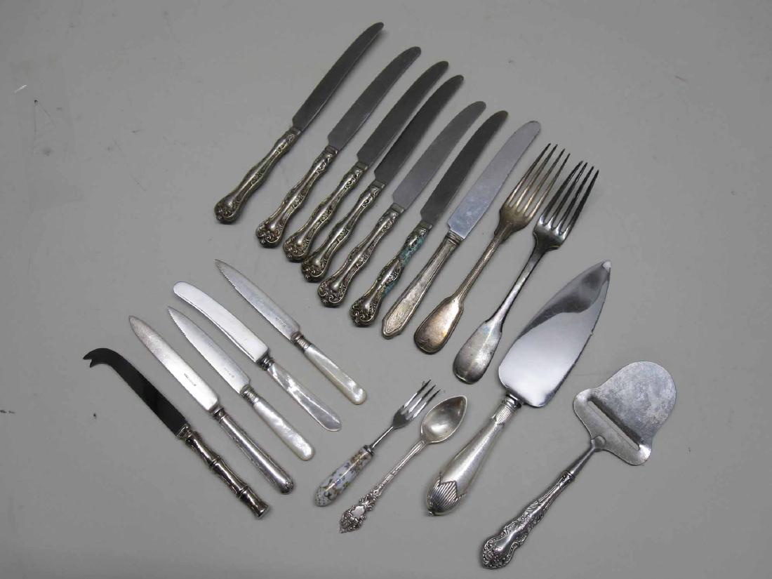 GROUP OF ASSORTED SILVER PLATED FLATWARE (1 of 2)