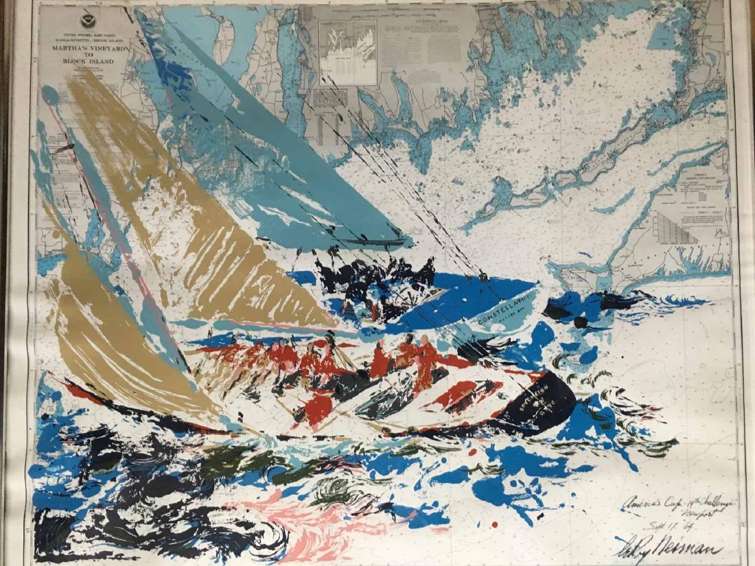 LEROY NEIMAN LITHOGRAPH, "AMERICA'S CUP" (1 of 4)