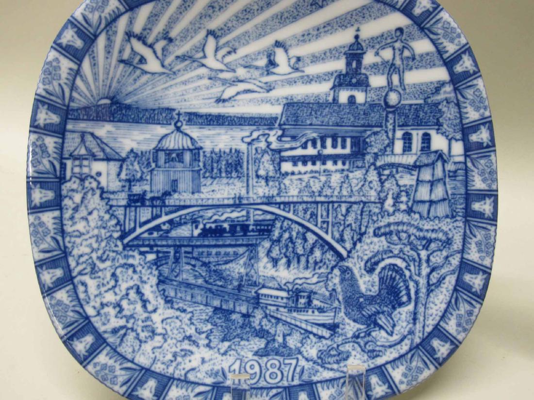 1981 - 1989 JULEN RORSTRAND COLLECTORS PLATES: 7 1/2"