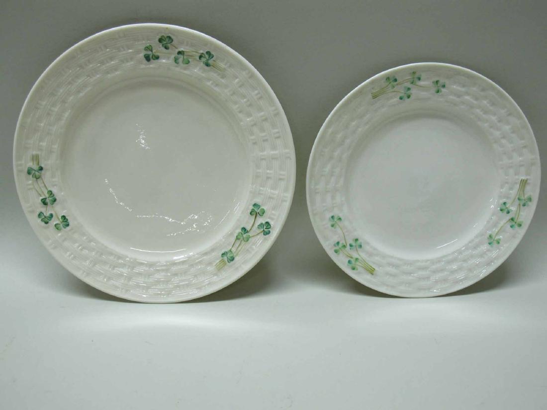 GROUP OF BELLEEK PORCELAIN PLATES (1 of 5)