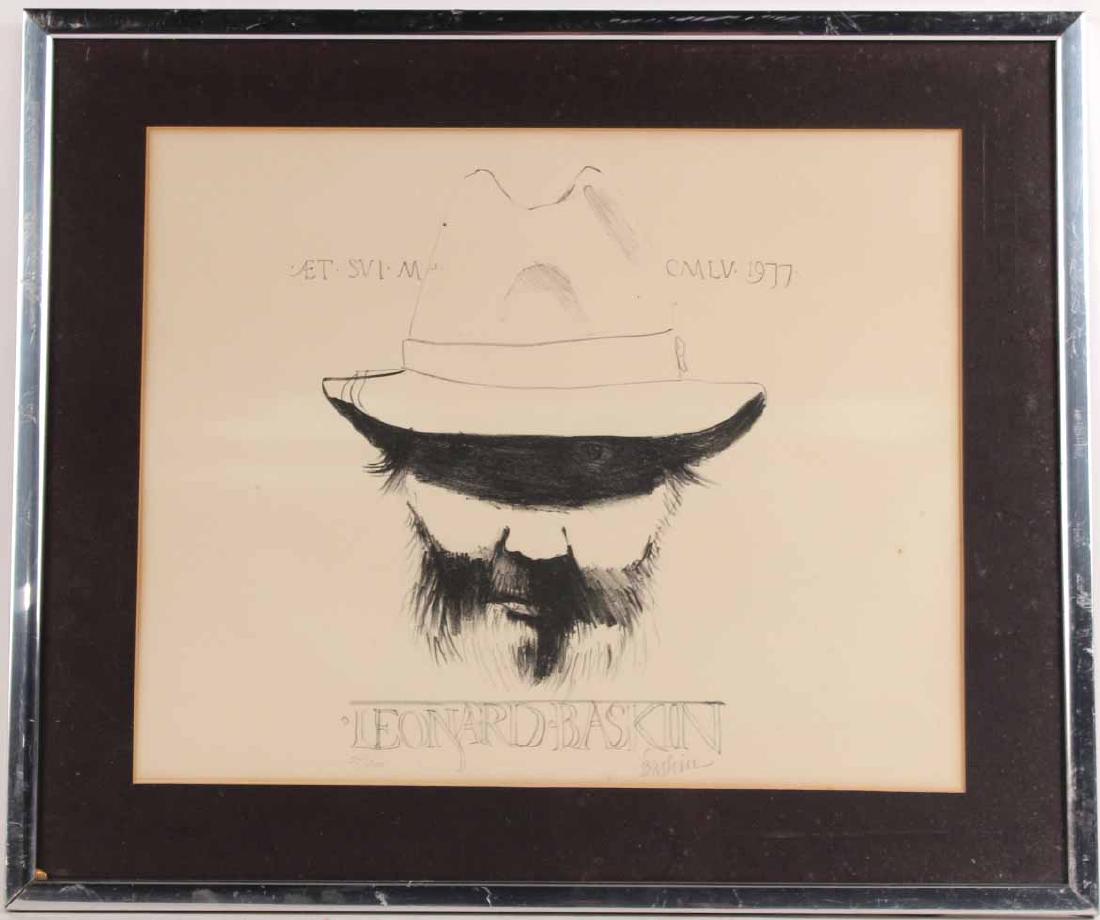 LEONARD BASKIN LITHOGRAPH (1 of 6)