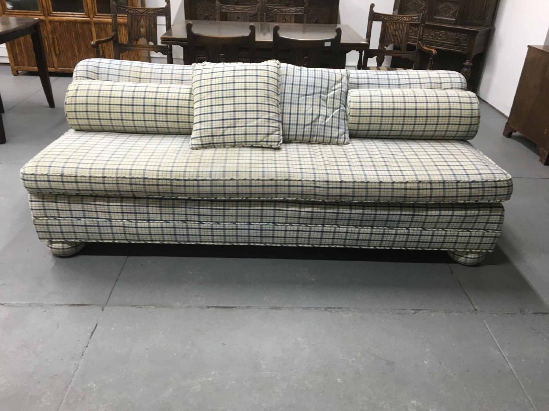 THREE UPHOLSTERED DAY BEDS (1 of 8)