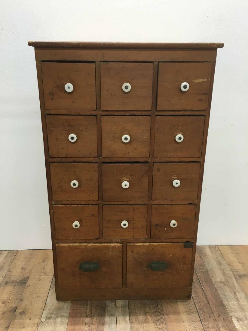 PINE APOTHECARY CABINET (1 of 4)