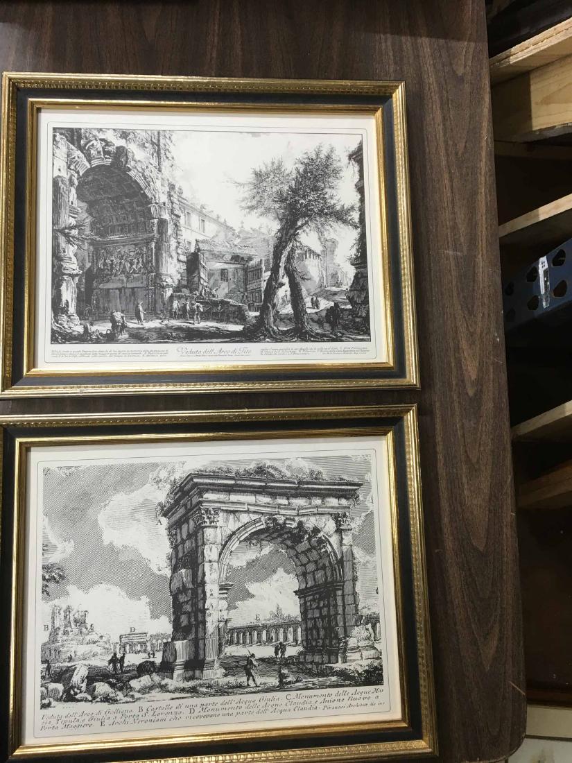 TWO FRAMED NEOCLASSICAL BLACK AND WHITE PRINTS (1 of 3)