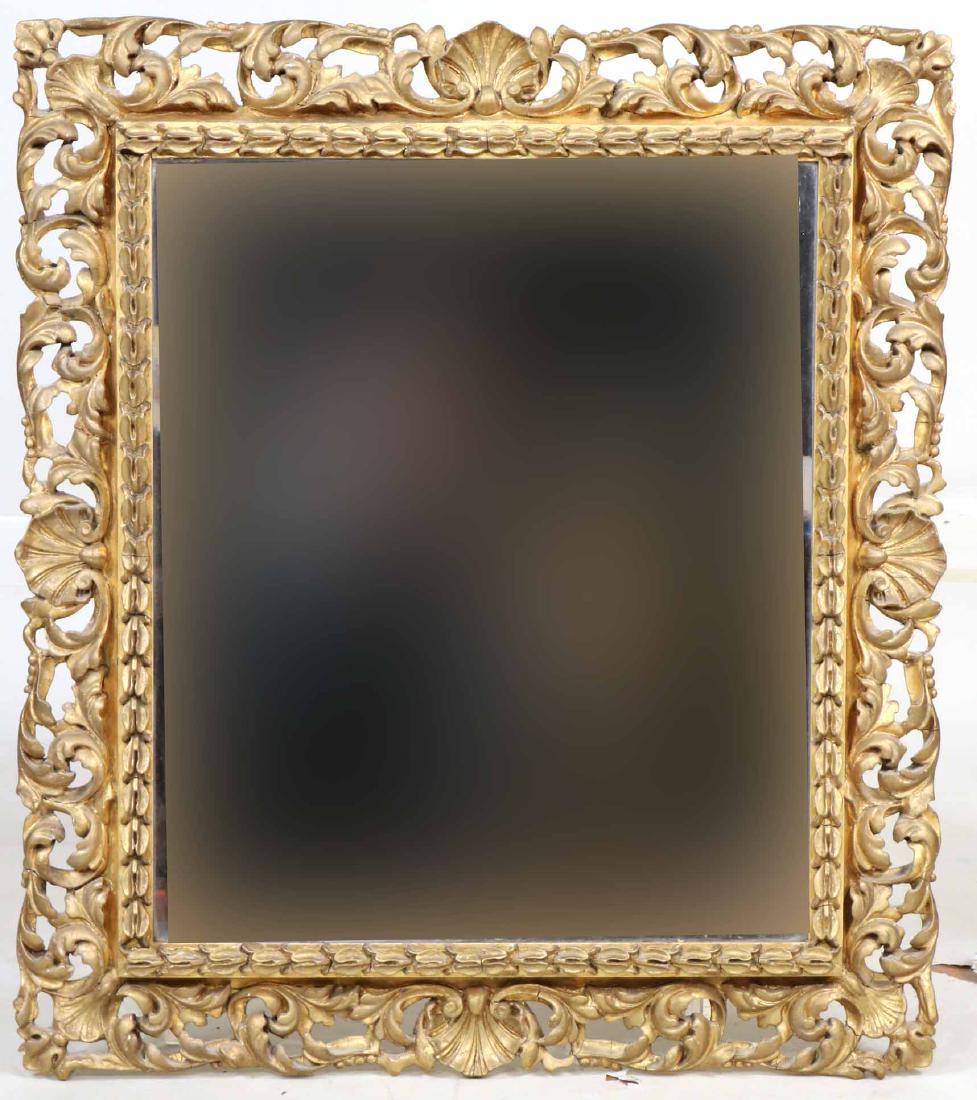 Rococo Style Giltwood Looking Glass (1 of 8)