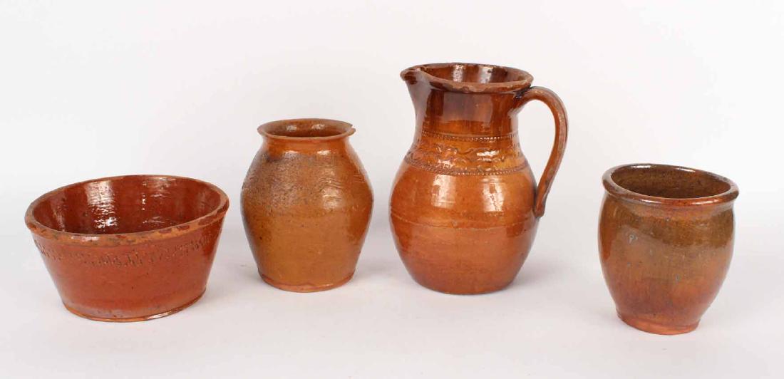 Four Pieces of Redware (1 of 8)