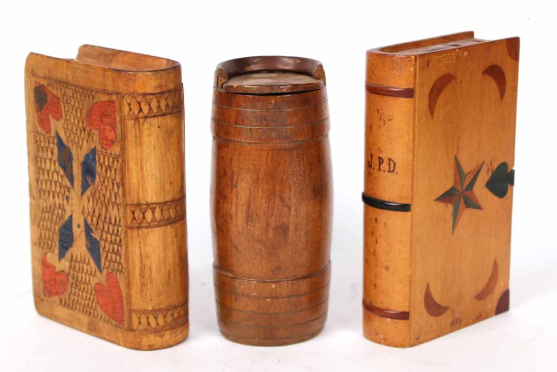 Two Folk Art Book-Form Boxes (1 of 7)