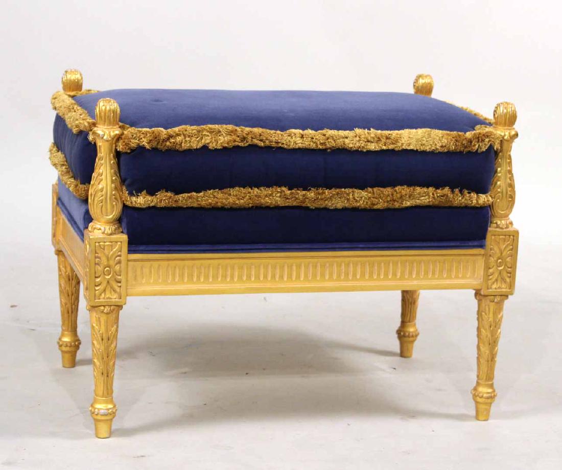Neoclassical Style Giltwood Stool (1 of 5)