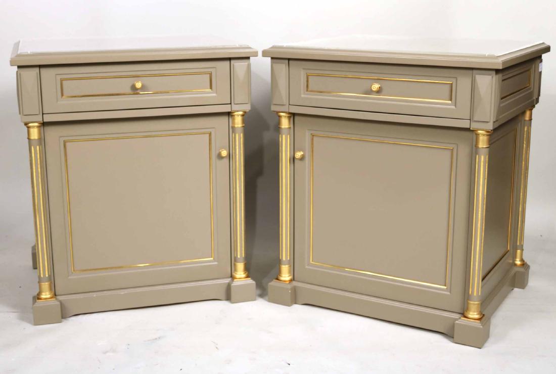 Pair of Neoclassical Style Bedside Cabinets (1 of 6)