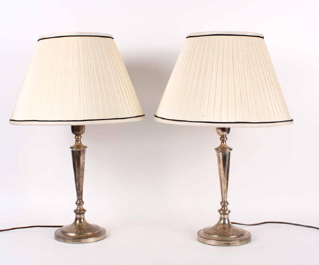 Pair of English Silver Candlesticks (1 of 8)