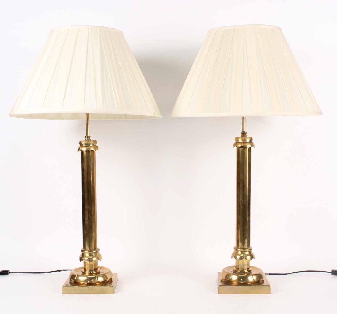 Pair of Modern Brass Table Lamps (1 of 6)