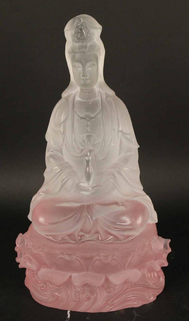 Daum Pate de Verre Glass Buddha (1 of 5)