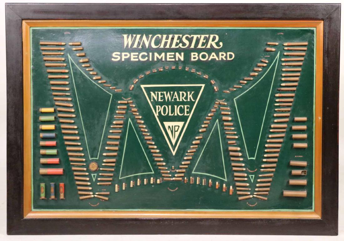 Winchester Specimen Board, Newark Police (1 of 9)