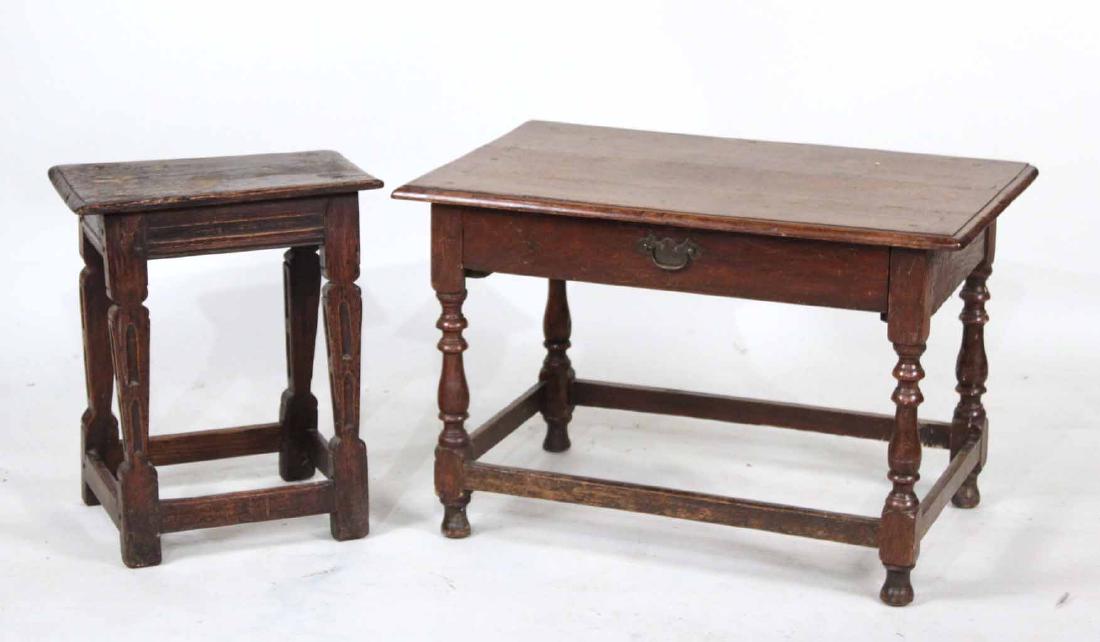 Two Jacobean Style Oak Tables (1 of 8)