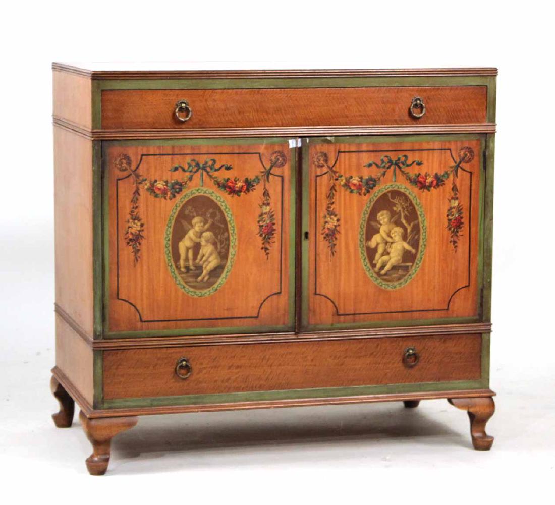Neoclassical Style Paint-Decorated Cabinet (1 of 10)