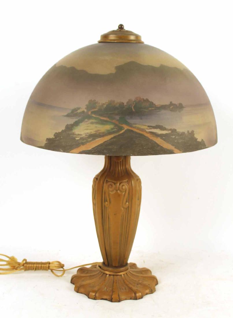 Reverse Painted Shade Table Lamp (1 of 6)