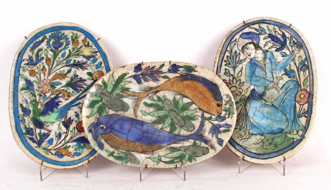 Three Oval Ceramic Tiles (1 of 8)