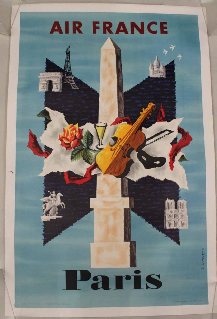 Air France Travel Poster, "Paris" (1 of 6)