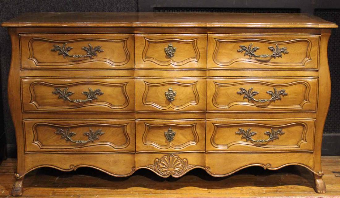 Louis XV Style Mahogany Low Chest of Drawers (1 of 7)