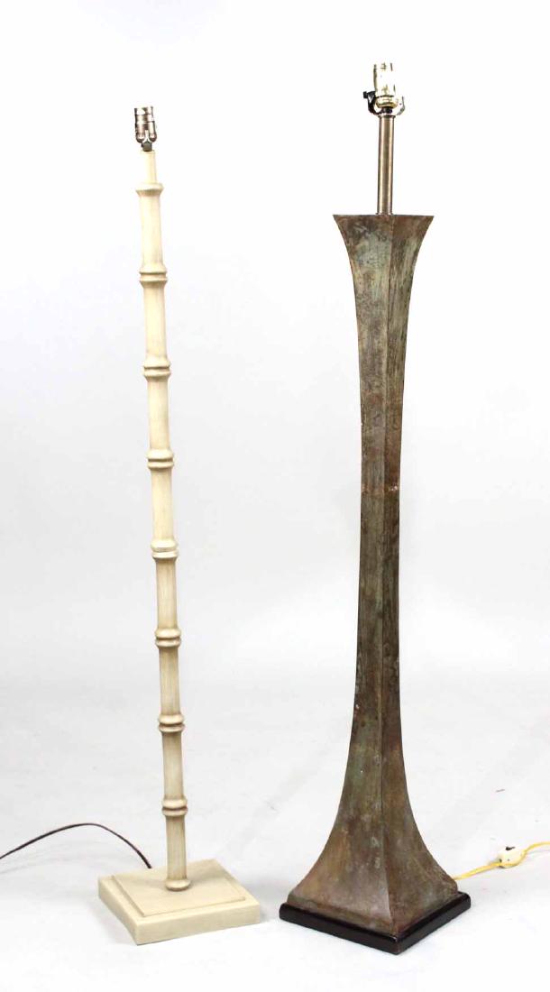 Two Modern Painted Metal Floor Lamps (1 of 8)