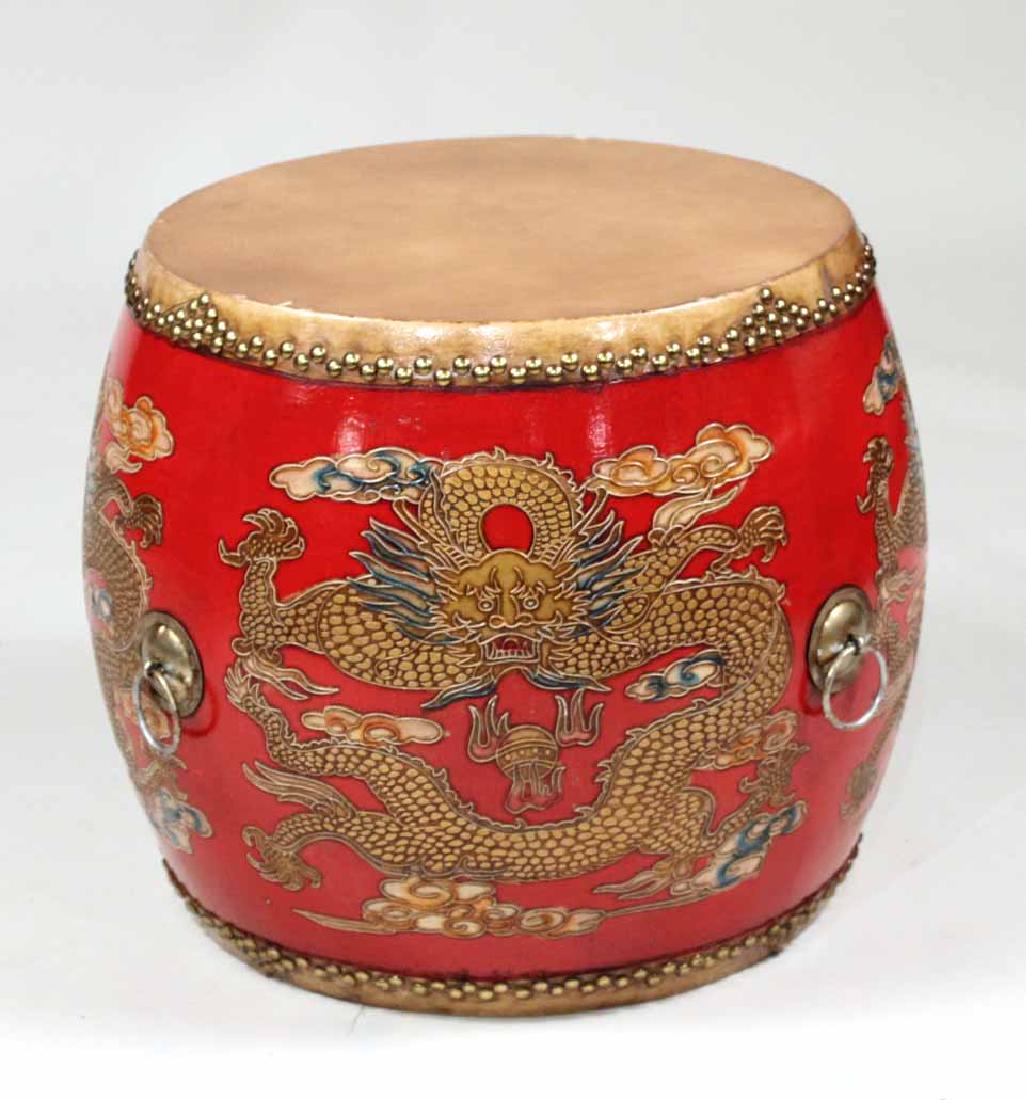 Chinese Ceremonial Dragon Drum Table (1 of 8)