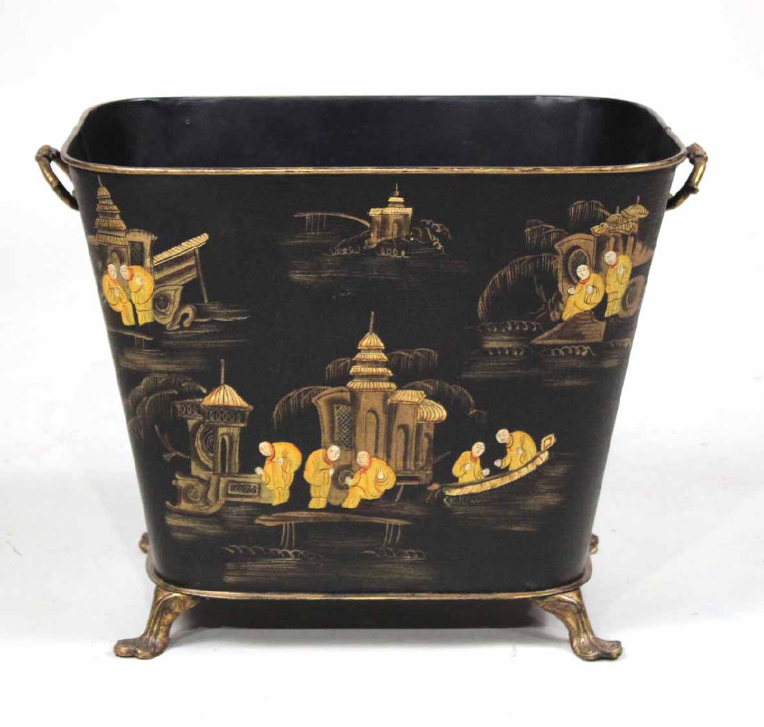 Chinoiserie Decorated Tole Planter (1 of 6)