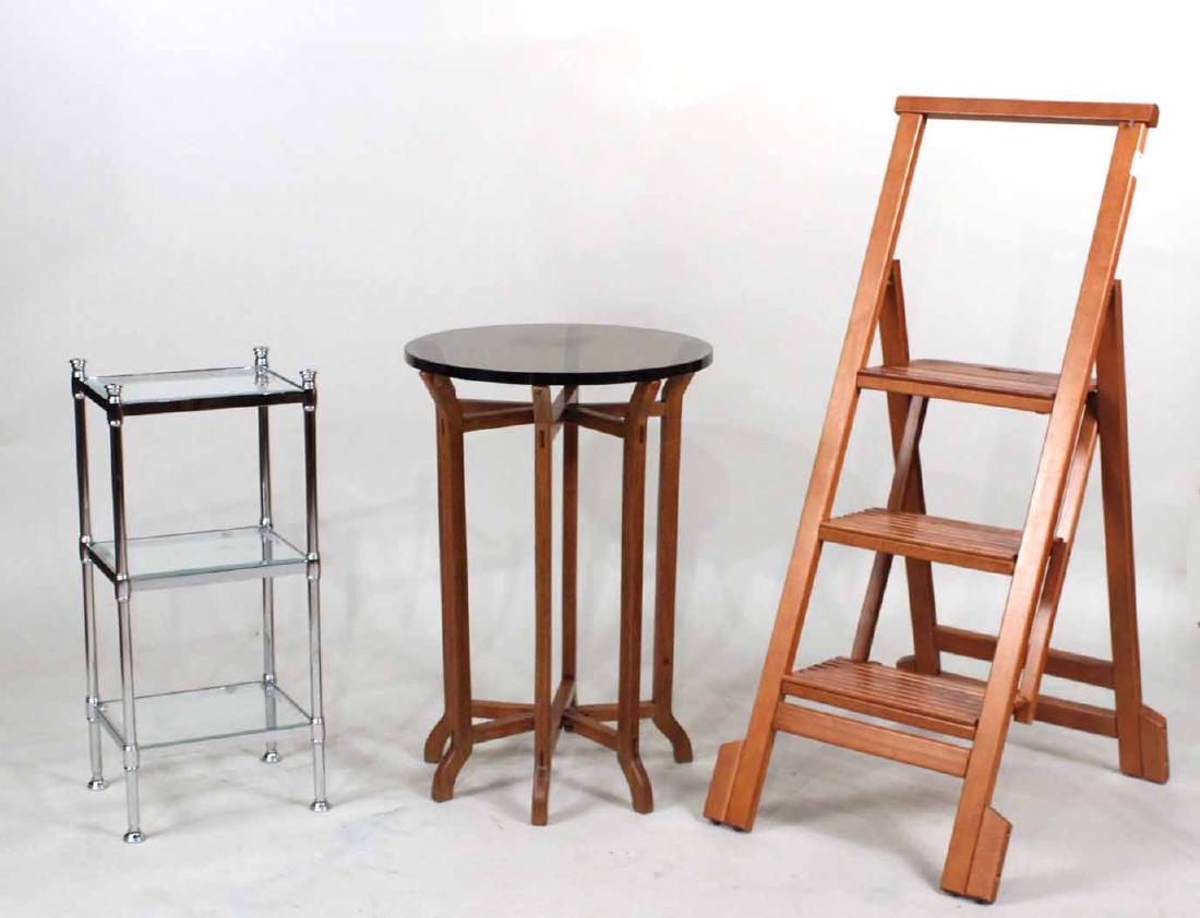 Chinese Style Hardwood Glass Top Folding Table (1 of 9)