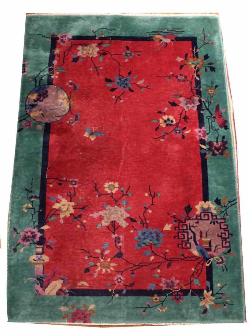 Chinese Style Art Deco Throw Rug (1 of 6)