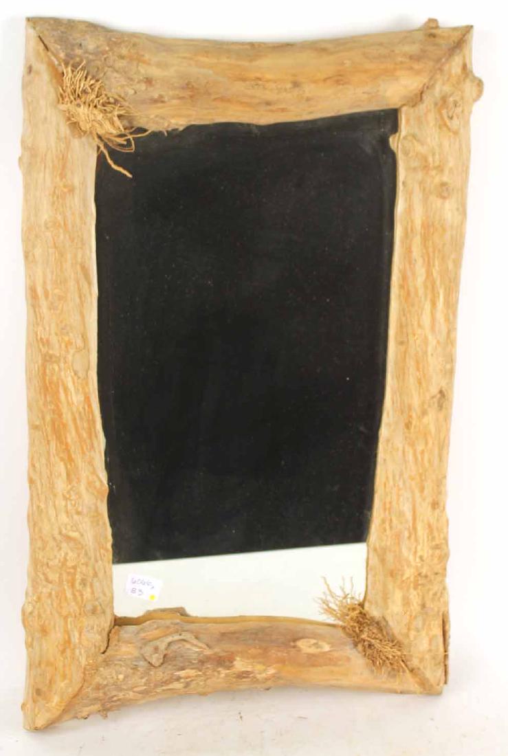 Rustic Wood Framed Mirror (1 of 4)