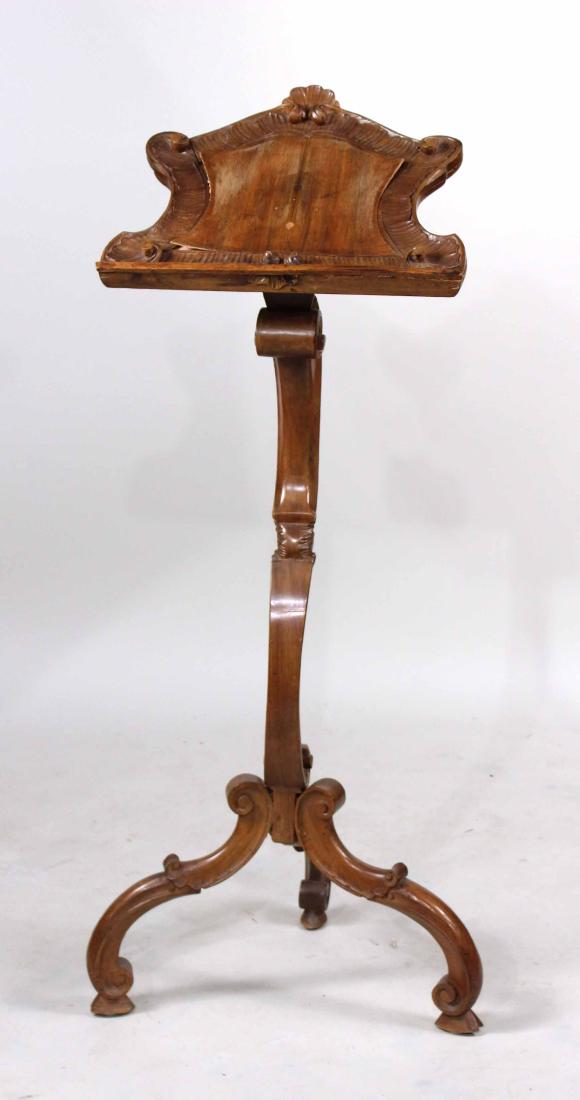 Neoclassical Style Walnut Music Stand (1 of 8)