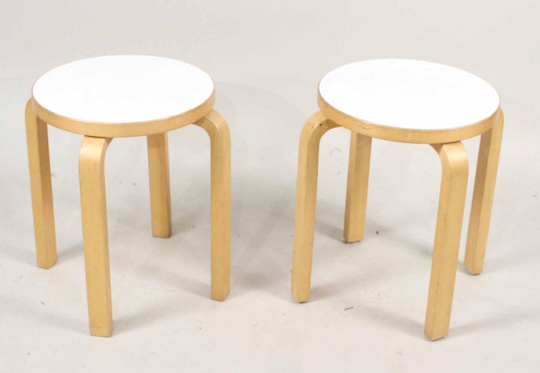 Pair of Modern Maple Stools (1 of 4)