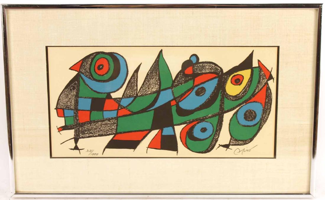Lithograph, Abstract, Joan Miro (1 of 5)