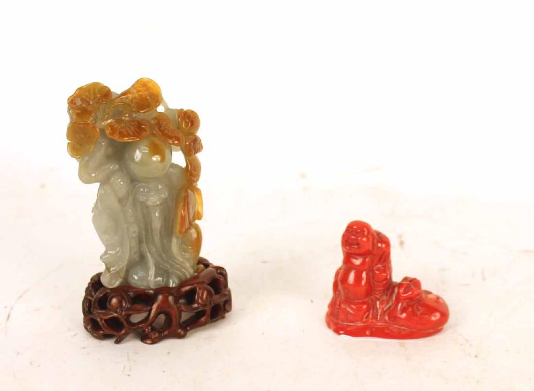 Two Chinese Hardstone Figures (1 of 7)