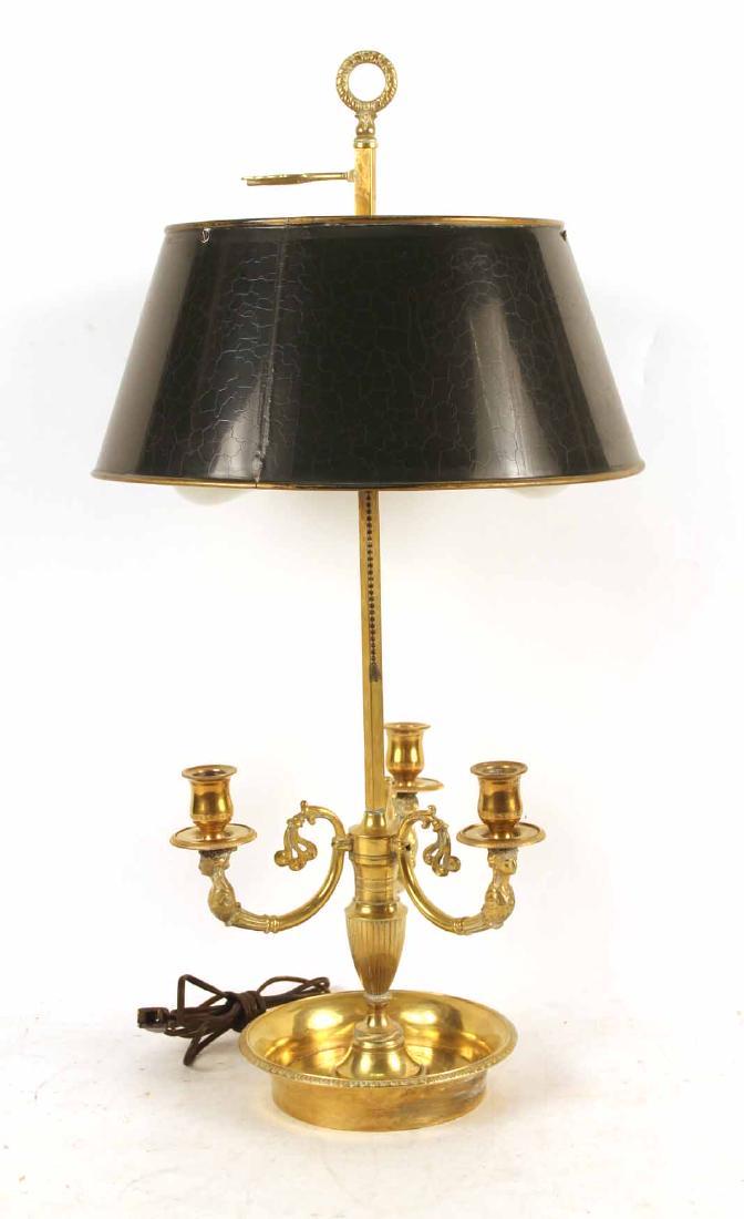 Regency Style Cast-Brass Bouillotte Lamp (1 of 6)
