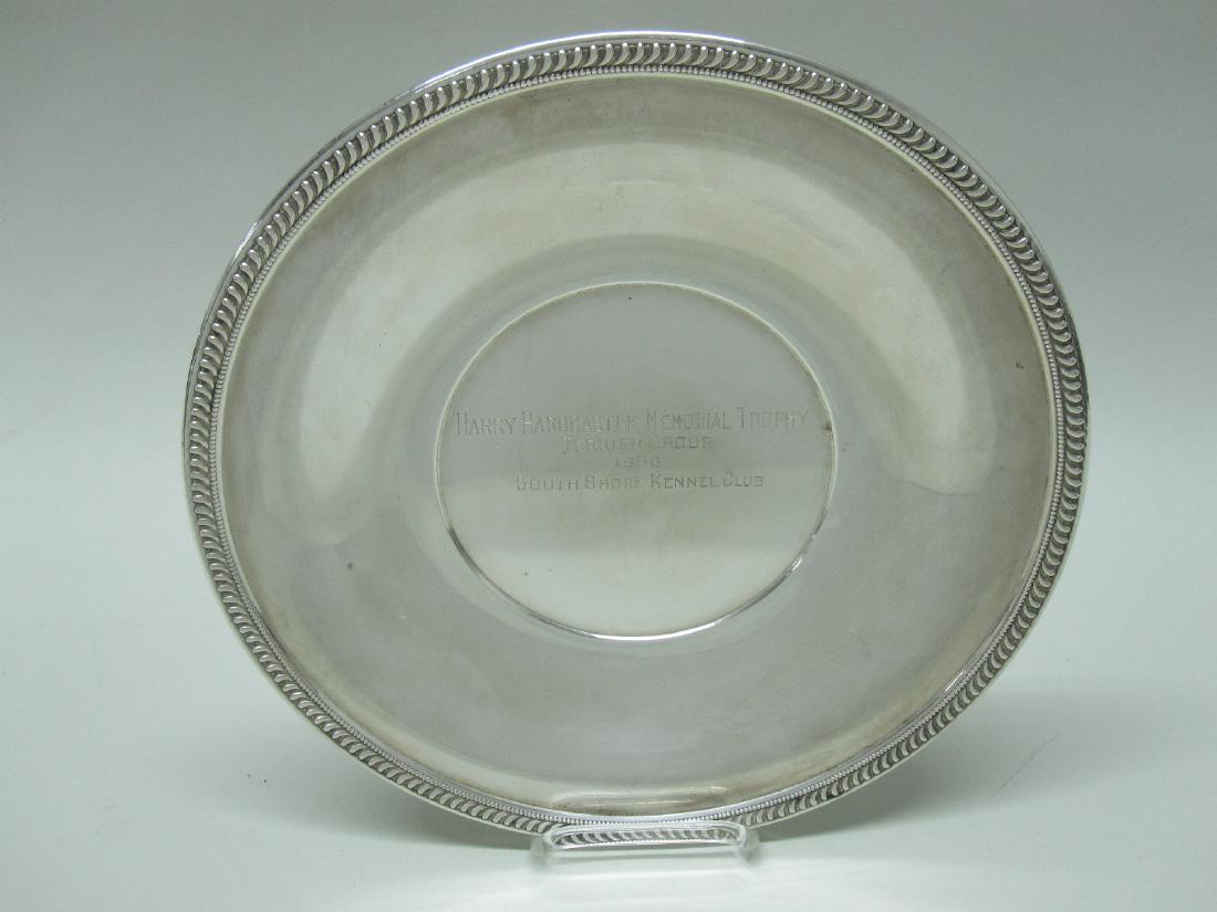 STERLING SILVER DOG TROPHY PLATE (1 of 3)