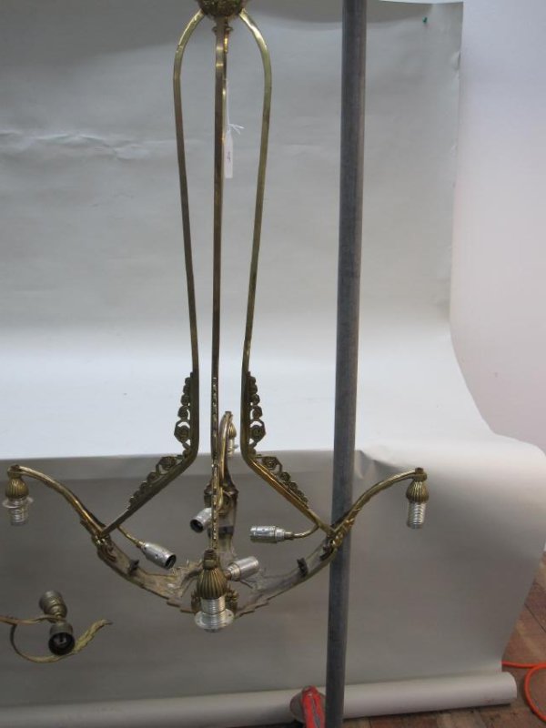 8 LIGHT ART DECO CHANDELIER (1 of 5)