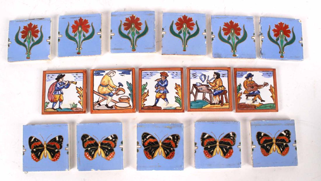 ELEVEN MINTON CERAMIC TILES (1 of 5)