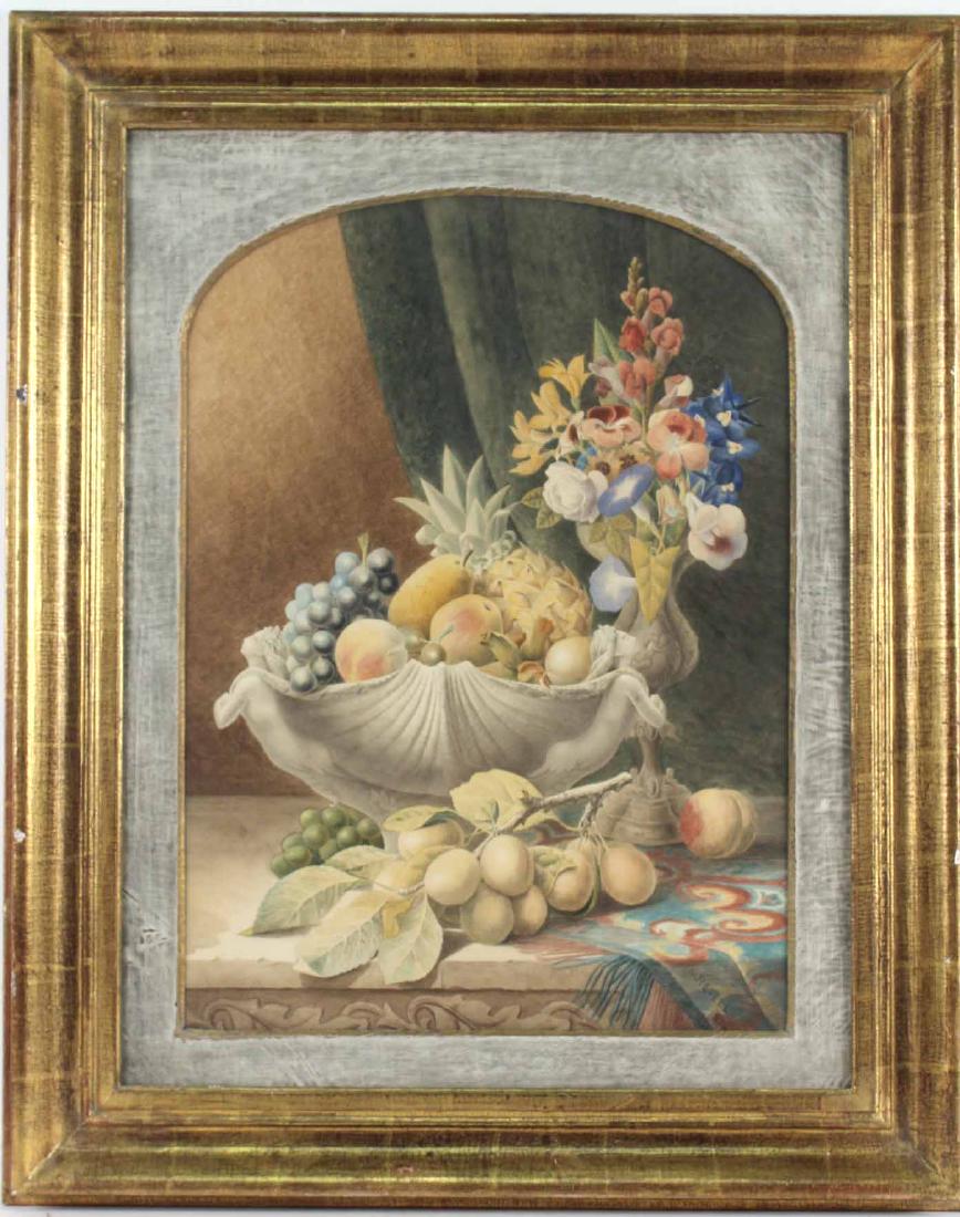 WATERCOLOR, FLORAL STILL LIFE, WILLIAM REVELLL (1 of 8)