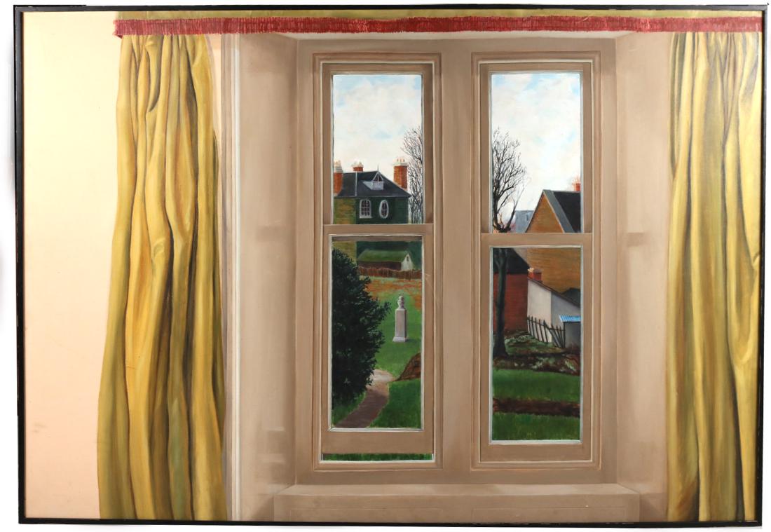 OIL ON CANVAS, "ROOM VIEW II," ANN MARY (1 of 10)