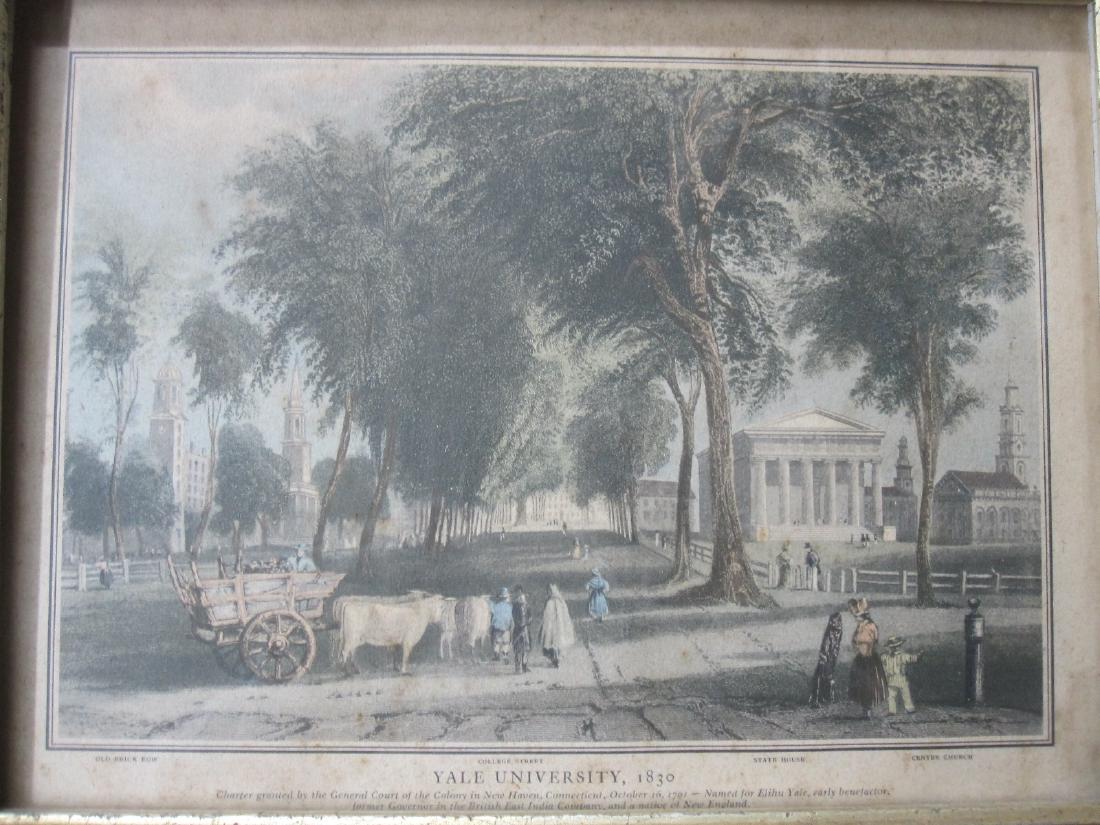 YALE UNIVERSITY ENGRAVING OF 1830 (1 of 5)