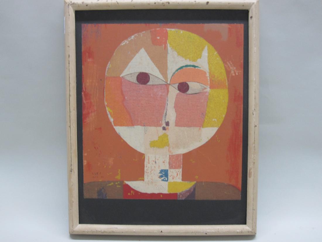 COLOR SERIGRAPH, ABSTRACT MAN, PAUL KLEE (1 of 5)