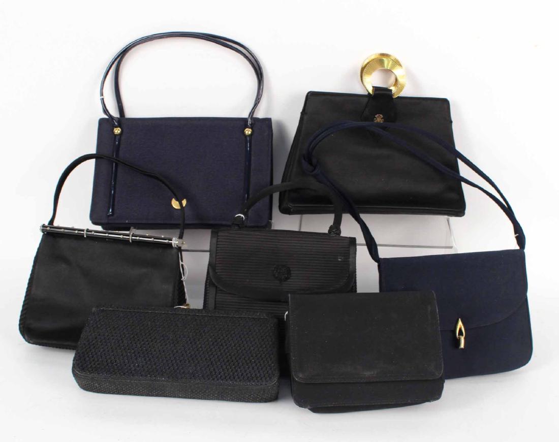 FIVE LADIES BLACK EVENING BAGS (1 of 7)