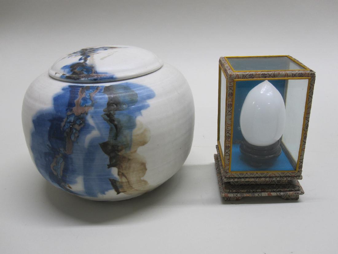 MODERN ART POTTERY COVERED JAR (1 of 6)