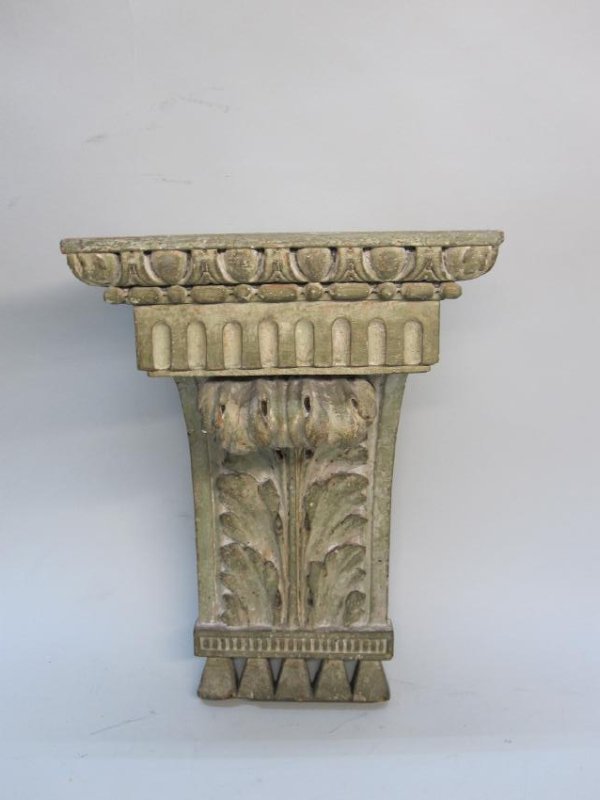 CARVED WOODEN WALL BRACKET (1 of 4)